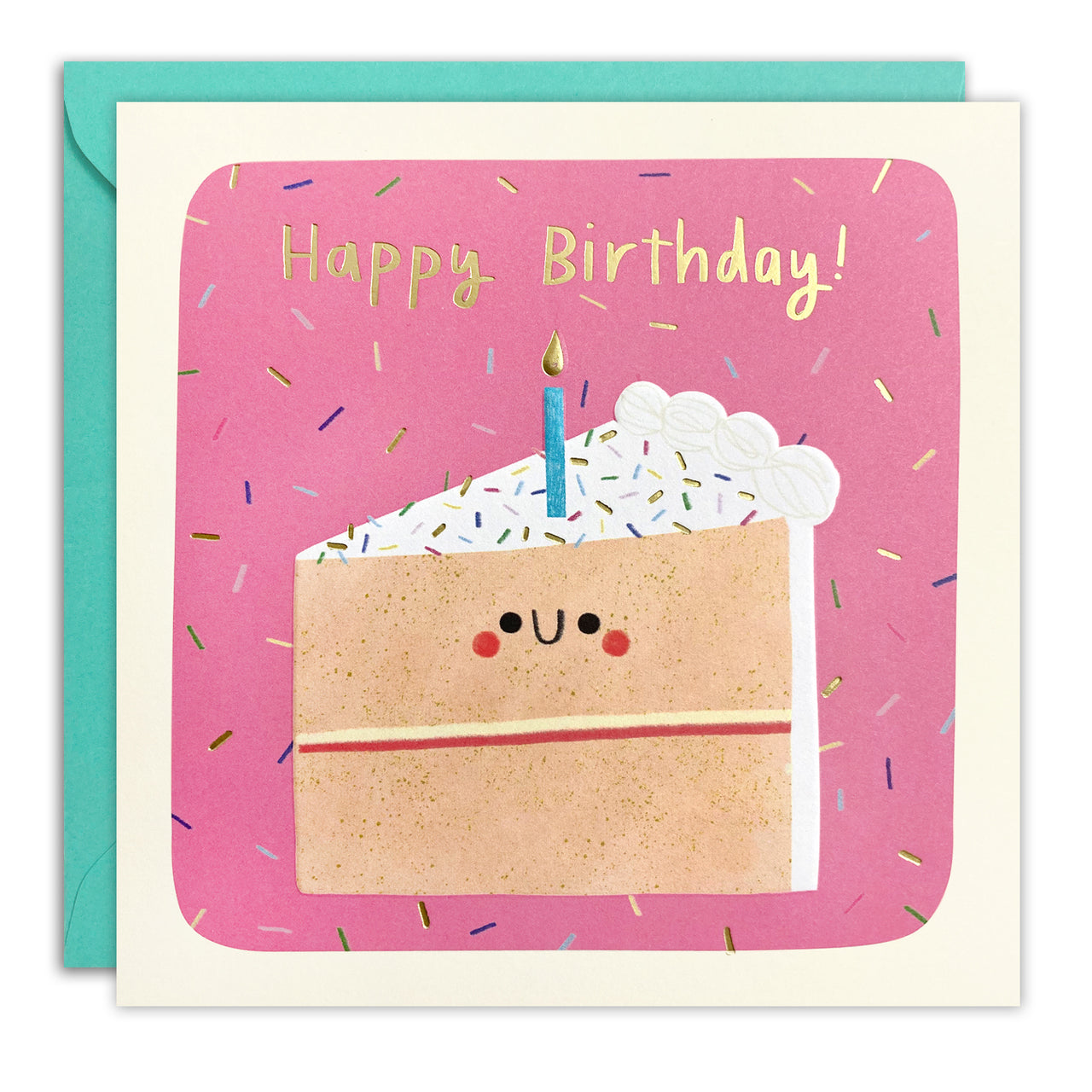 Cake Slice Birthday Card by James Ellis