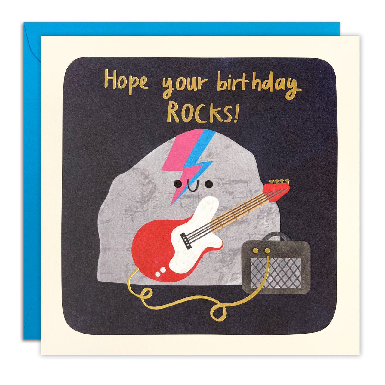 Hope Your Birthday Rocks Card by James Ellis