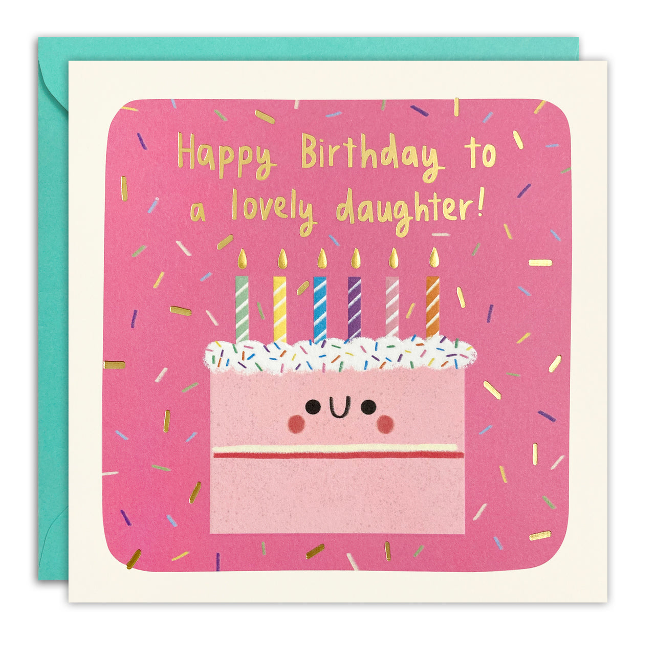 Daughter Cake Birthday Card by James Ellis