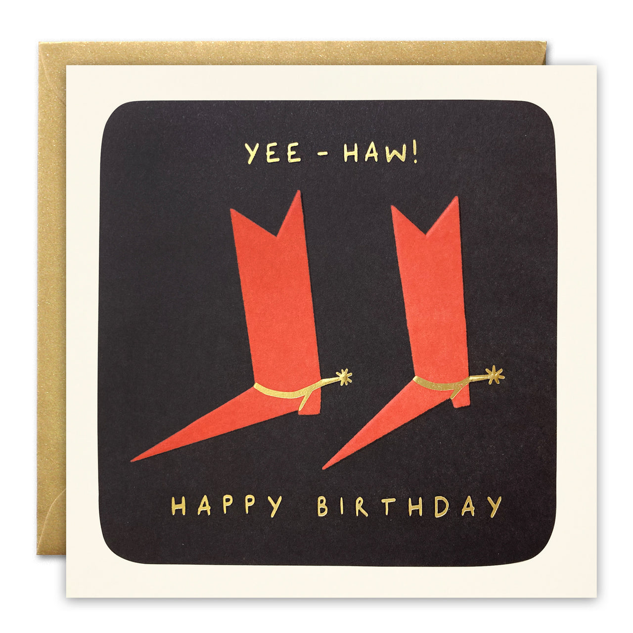Yee-Haw Boots Birthday Card by James Ellis
