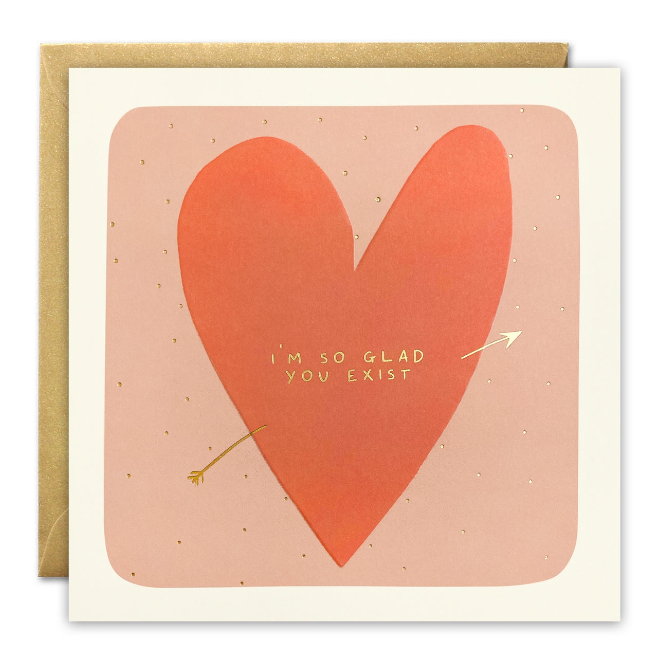 So Glad You Exist Heart Card by James Ellis