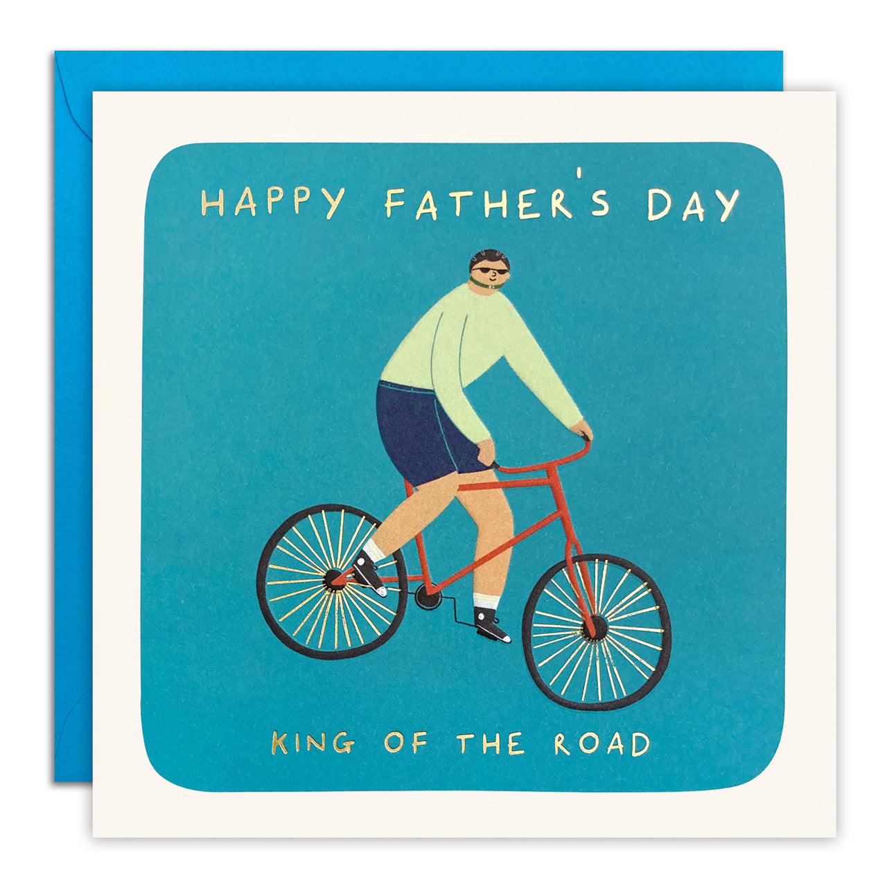 King of the Road Cycling Father’s Day Card by James Ellis