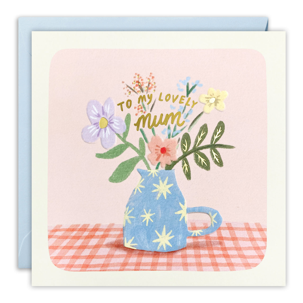 Lovely Mum Flower Jug Card by James Ellis