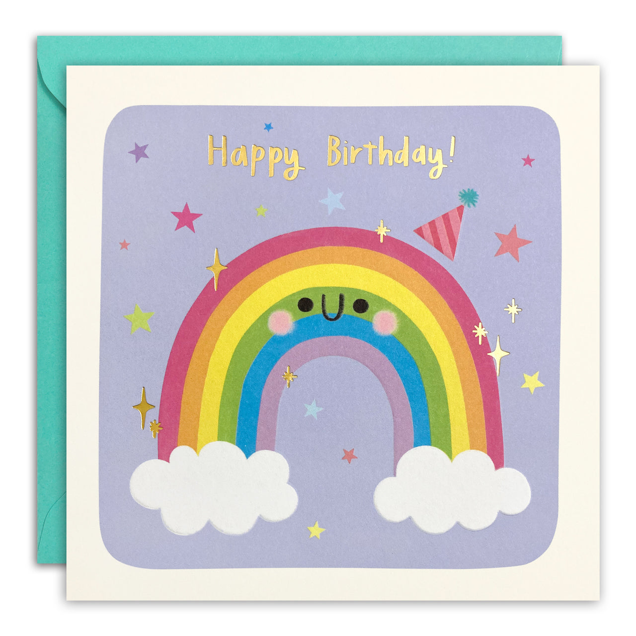 Rainbow Birthday Card by James Ellis
