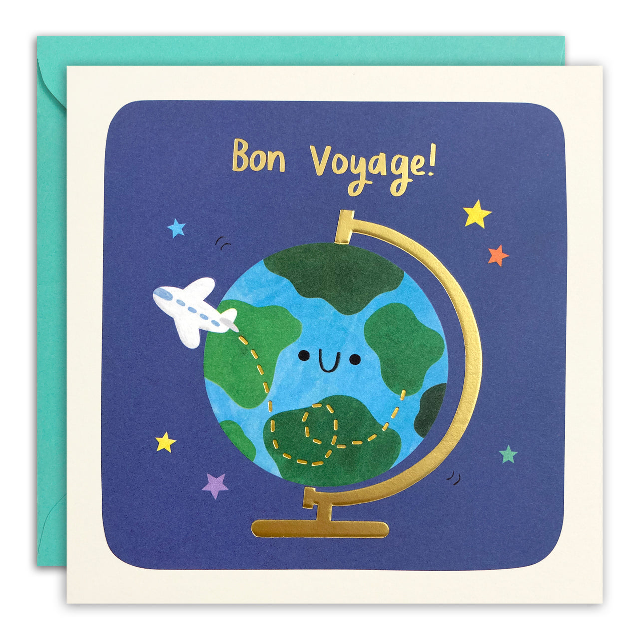 Happy Globe Bon Voyage Card by James Ellis