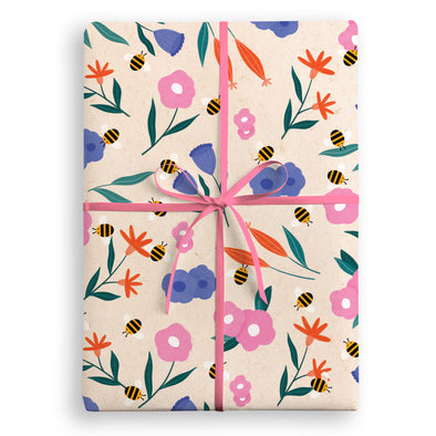 Bees Wrapping Paper by James Ellis