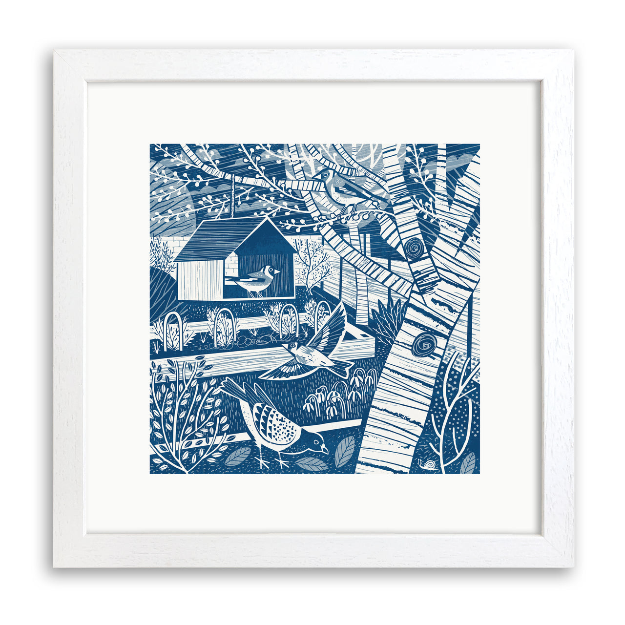 Garden Bird House Art Print by Matt Johnson