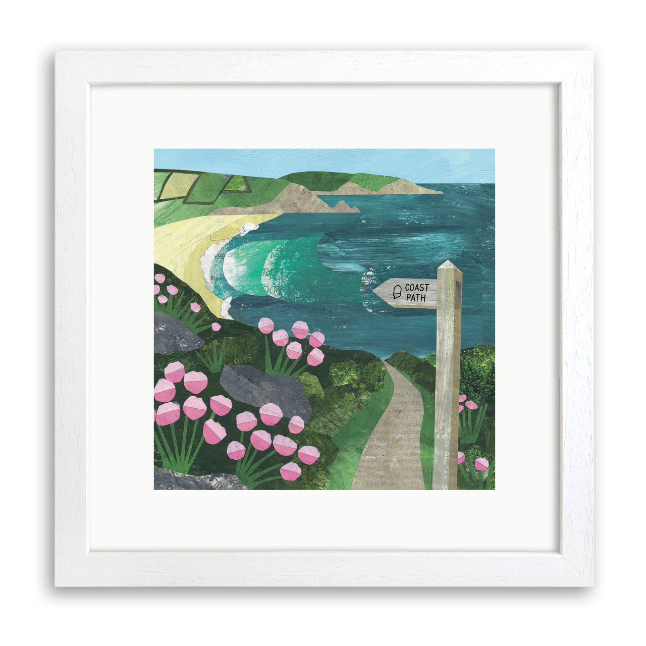 Coast Path Art Print by Christina Carpenter