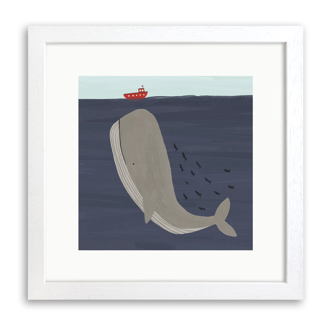 Whale Art Print by Betsy Siber