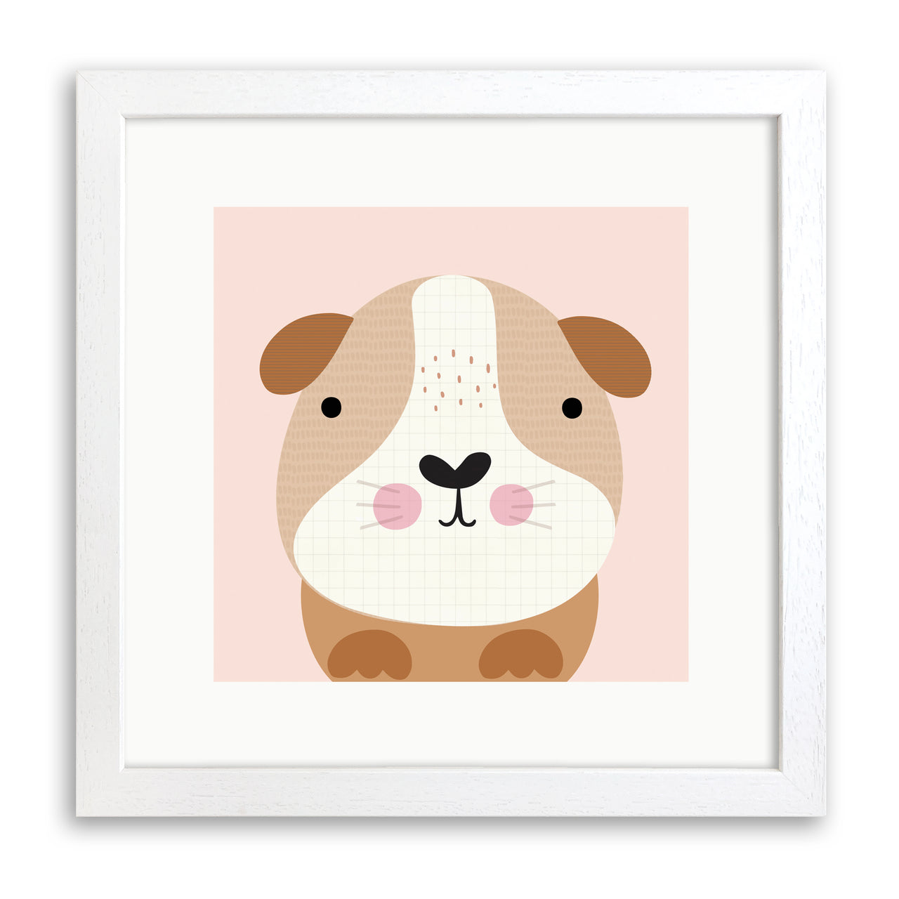 Guinea Pig Art Print by Sally Payne