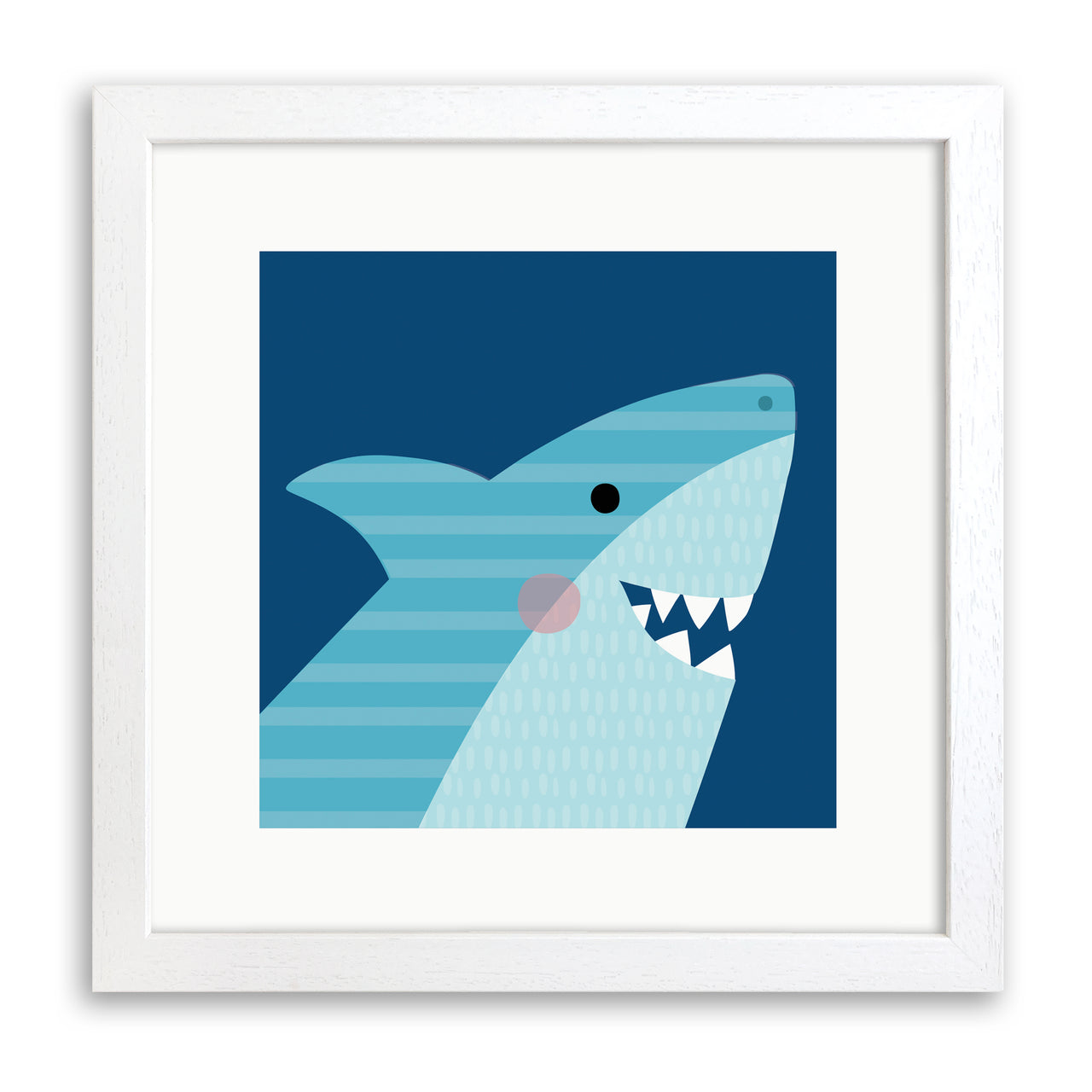 Shark Art Print by Sally Payne