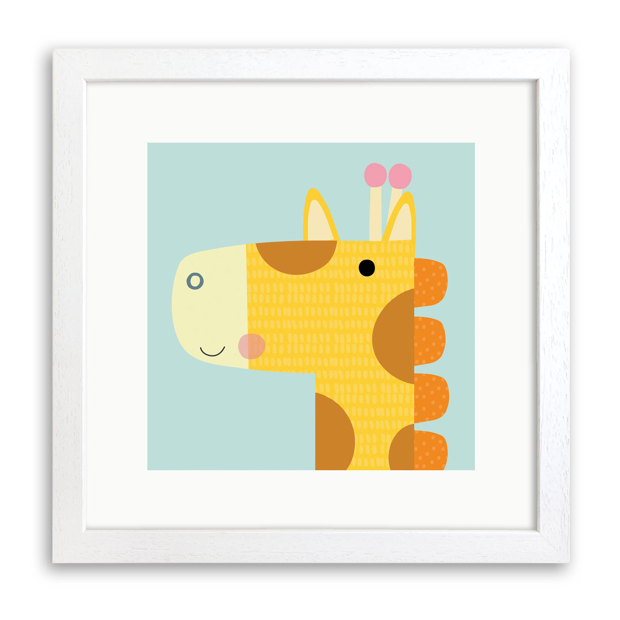 Giraffe Art Print by Sally Payne
