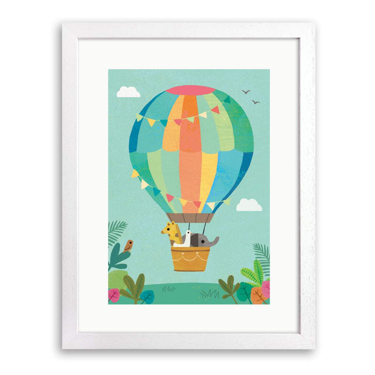 Day Balloon Ride Print by Linda Tordoff