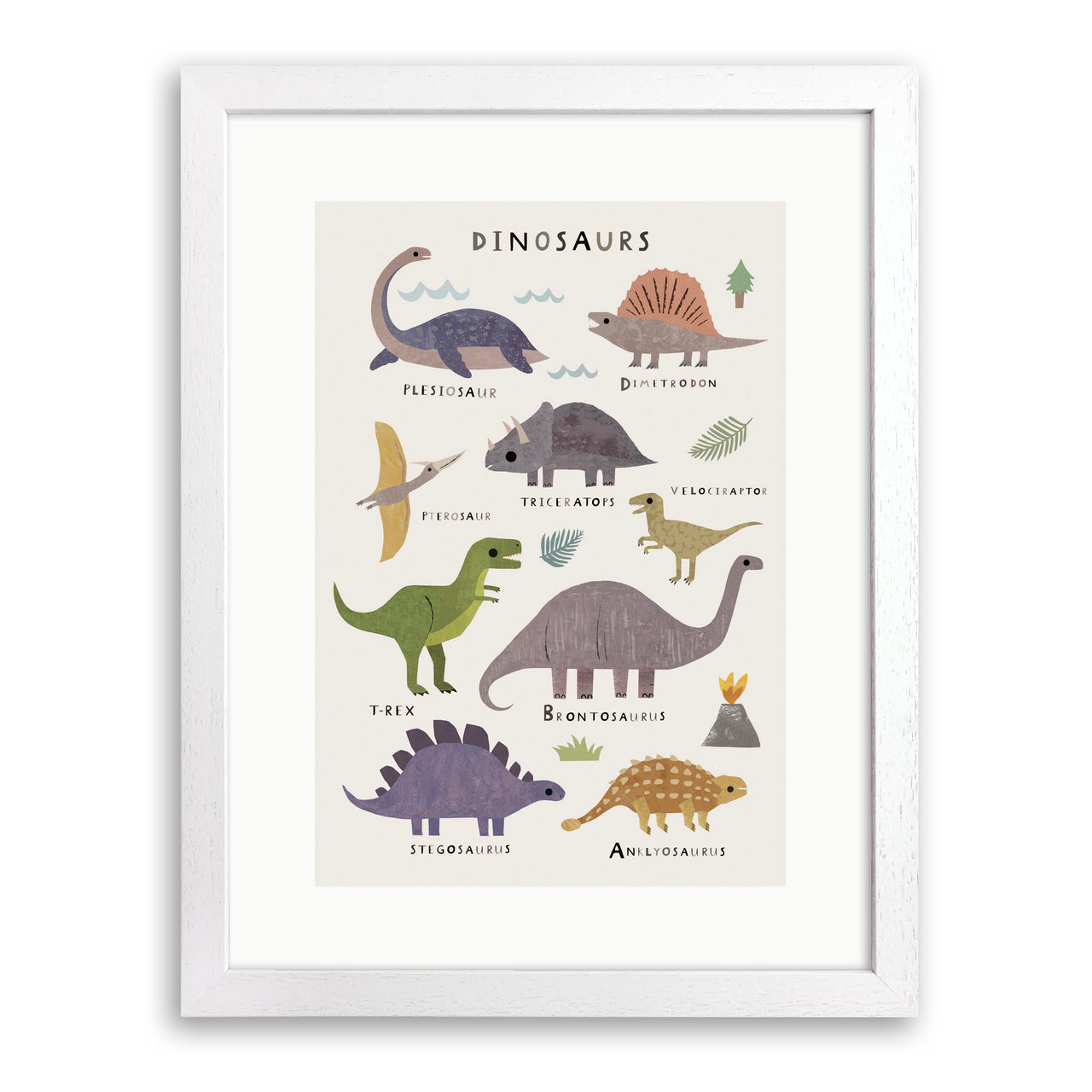 Dinosaurs Print by Linda Tordoff