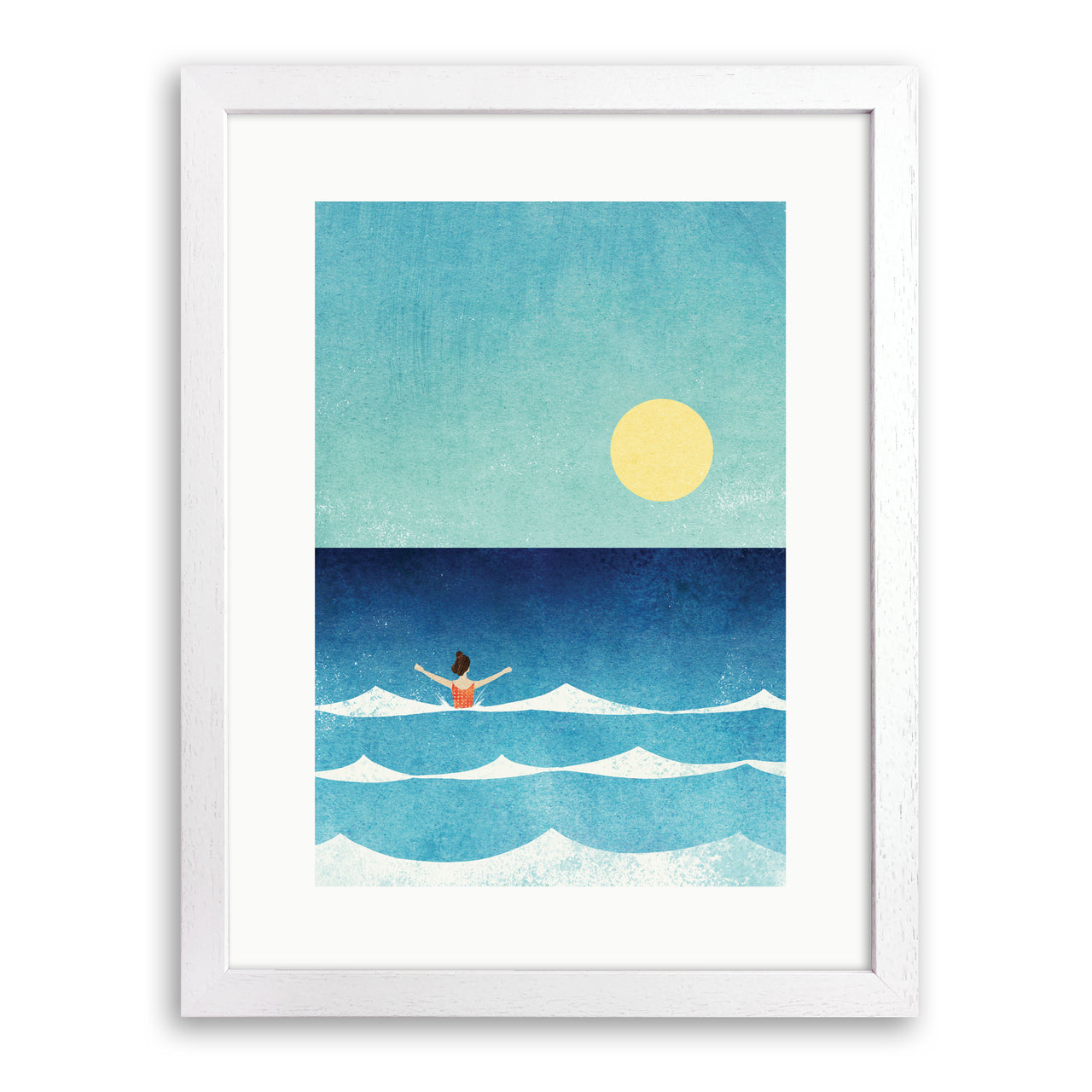 Dip in the Sea Print by Henry Rivers