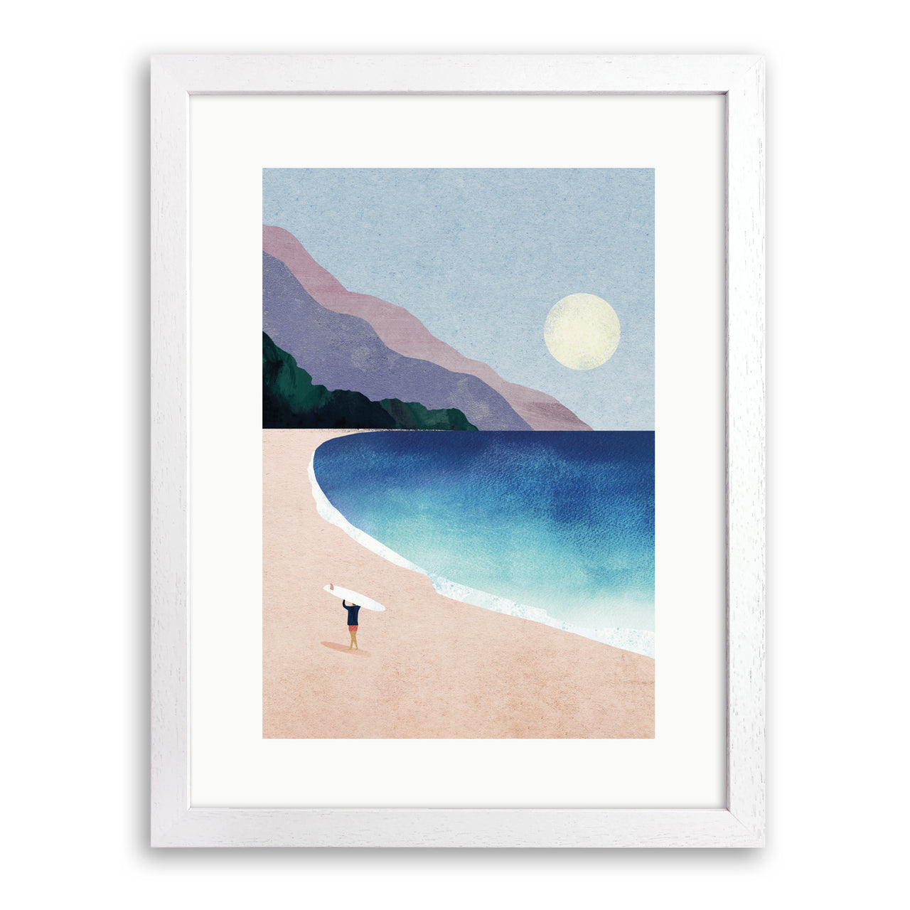 Surf Beach Print by Henry Rivers