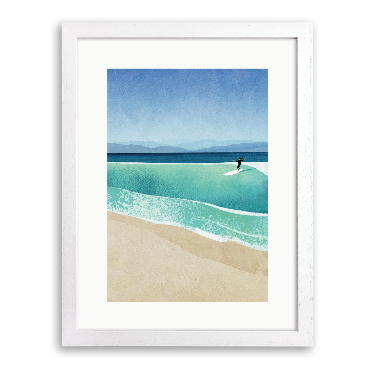 Riding the Wave Print by Henry Rivers
