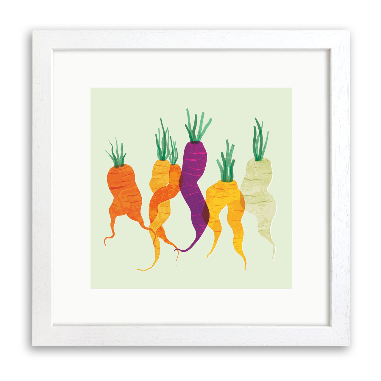 Carrots Print by Rebecca Hollingsworth