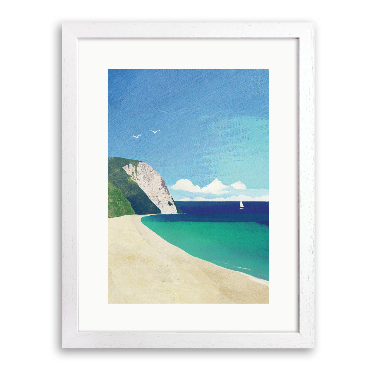 Sandy Beach Print by Henry Rivers