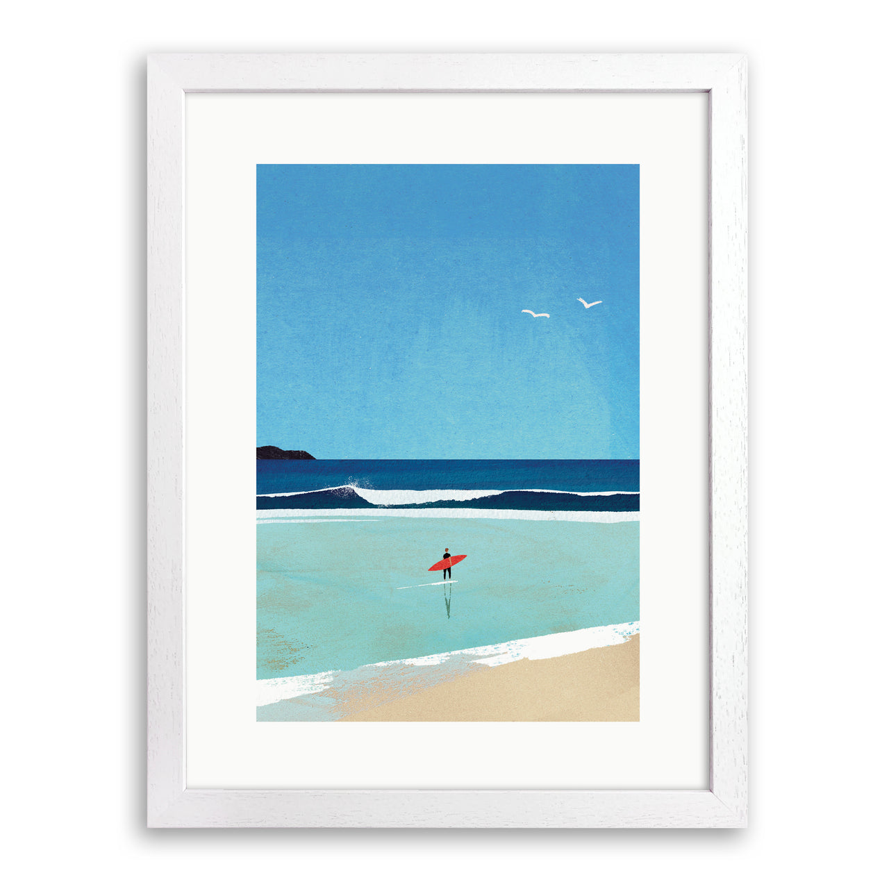 Morning Surf Print by Henry Rivers