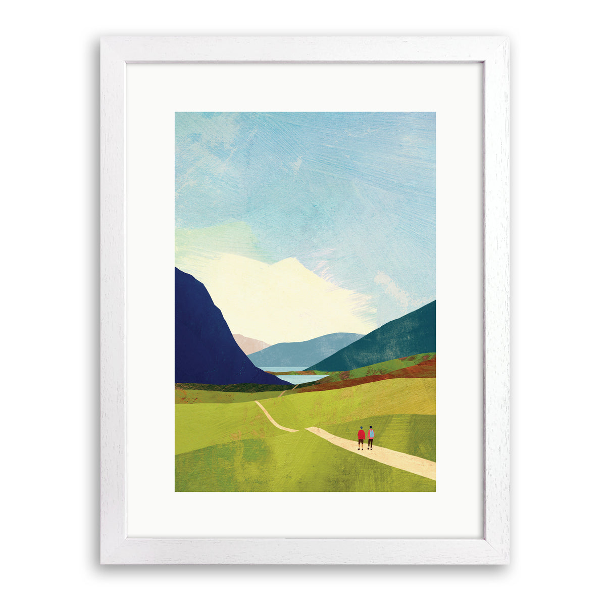 Hiking Print by Henry Rivers