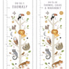Animal Tree Canvas and Wood Height Chart
