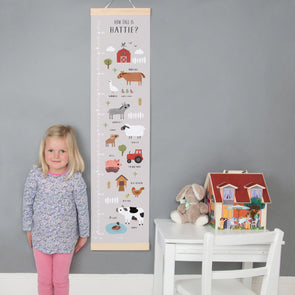 Farm Canvas and Wood Height Chart