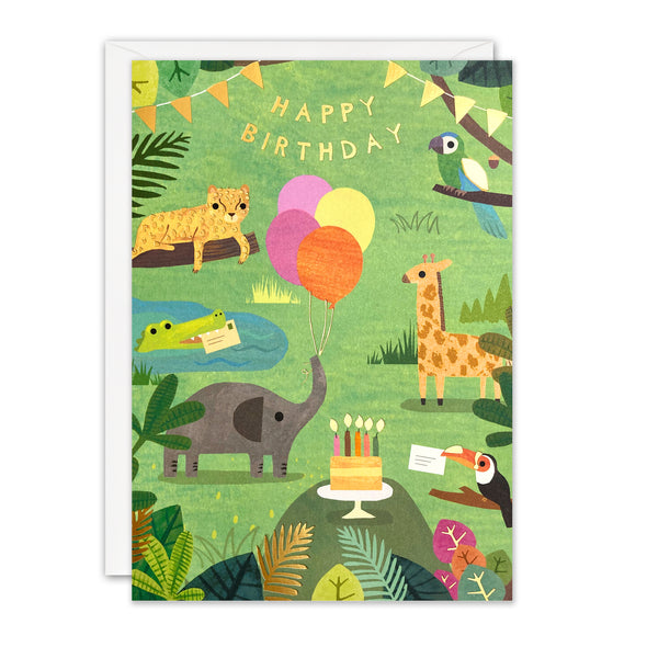 Jungle Birthday Card by James Ellis