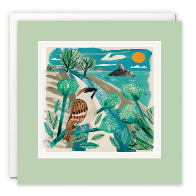 Mount's Bay Sparrow Art Card by Matt Johnson