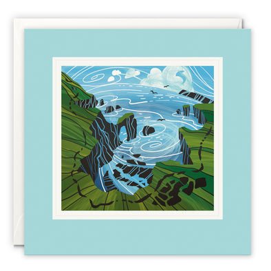 A View of the Coast Art Card by Lynne Roebuck