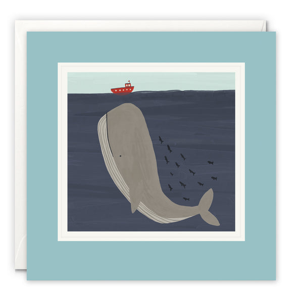 Whale Art Card by Betsy Siber