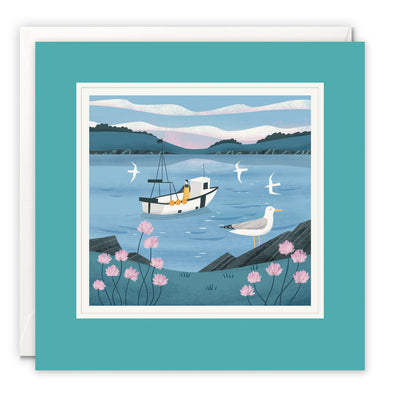 Pendennis Fishing Boat Card by Holly Astle