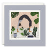 Botanical Yoga Art Card by Rachel Victoria Hillis