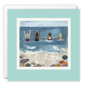 Wild Sea Swimmers Art Card by Christina Carpenter