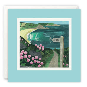 Coast Path Art Card by Christina Carpenter