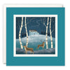 Reindeers Amongst the Silver Birch Art Card by Holly Astle