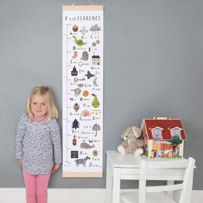 Alphabet Canvas and Wood Height Chart