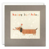Dachshund Birthday Card with Paper Confetti - Paper Shakies by James Ellis