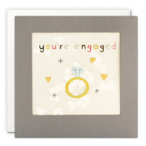 Diamond Ring Engagement Card with Paper Confetti - Paper Shakies by James Ellis