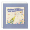 Popping Champagne Congratulations Card with Paper Confetti - Paper Shakies by James Ellis