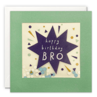 Brother Star Birthday Card with Paper Confetti - Paper Shakies by James Ellis