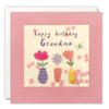 Grandma Flowers Birthday Card with Paper Confetti - Paper Shakies by James Ellis