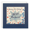 Husband Star Birthday Card with Paper Confetti - Paper Shakies by James Ellis
