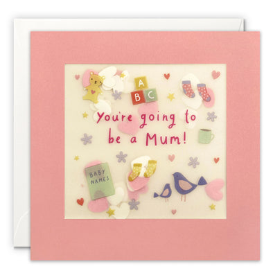 Mum to be Card with Paper Confetti - Paper Shakies by James Ellis
