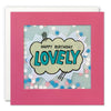Happy Birthday Lovely Pop Art Card with Paper Confetti - Paper Shakies by James Ellis