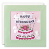 Happy Wedding Day Cake Card with Paper Confetti - Paper Shakies by James Ellis