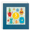 Age 3 Monsters Birthday Card with Paper Confetti - Paper Shakies by James Ellis