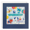 Dogs and Balloons Birthday Card with Paper Confetti - Paper Shakies by James Ellis