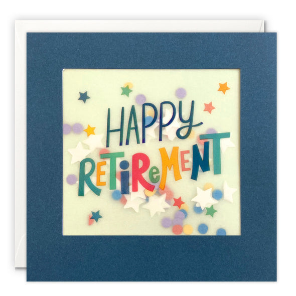 Stars Retirement Card with Paper Confetti - Paper Shakies by James Ellis